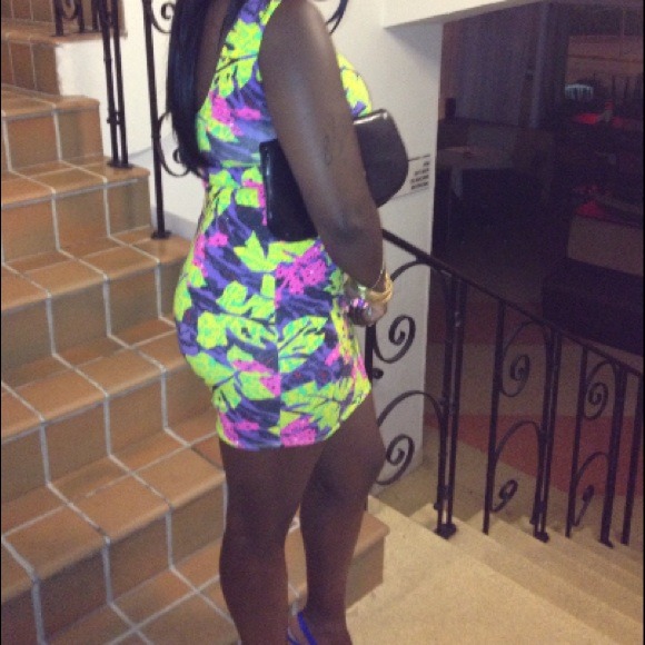 🚫SOLD🚫Neon Spandex Dress