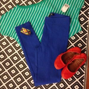 Electric blue pants