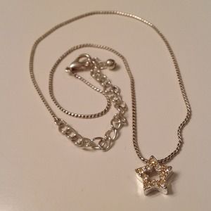 Diamond star necklace