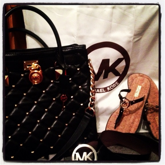 NWT Authentic MKHamilton NS, mk belt, mk sandals - Picture 1 of 4