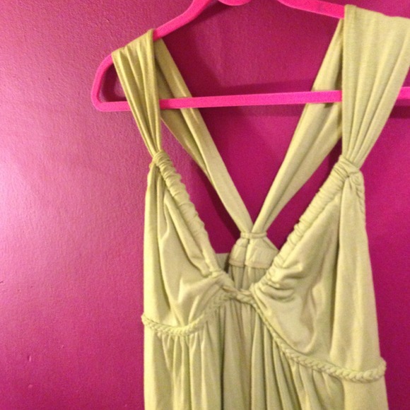 Lime Green Cross-Back Maxi - Picture 2 of 2