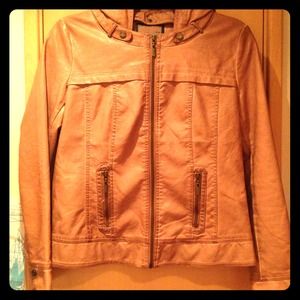 Brown leather like jacket