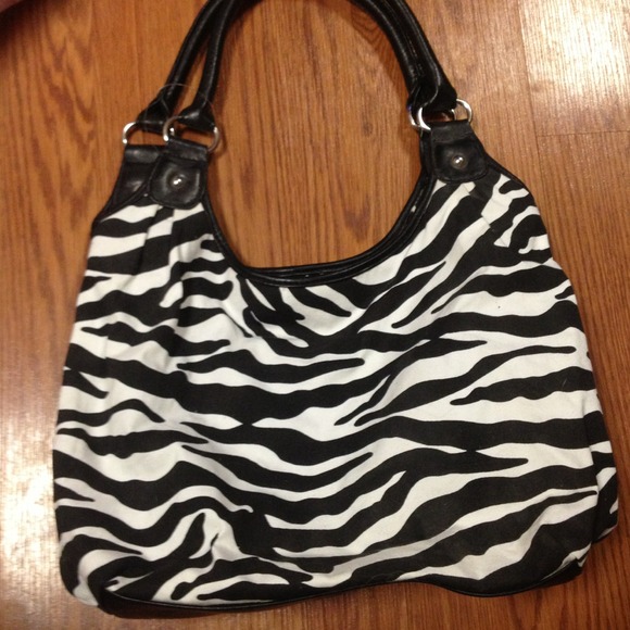 Brand new zebra print handbag purse