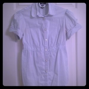 Light blue button down