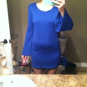 Royal Blue long sleeve dress!