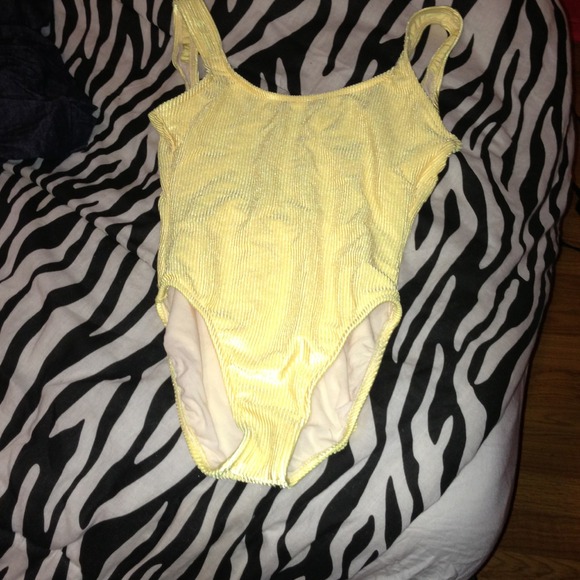 Vintage Corduroy Yellow Body Suit