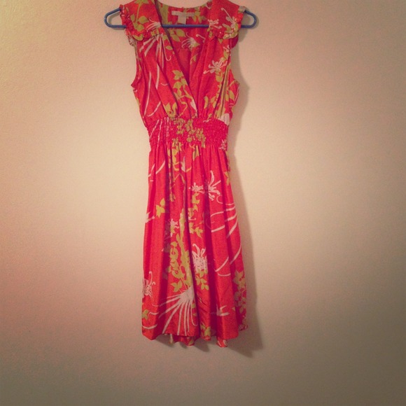 Cute orange summer dress