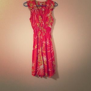 Cute orange summer dress