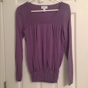 Scoop neck lavender sweater