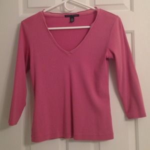 Pink quarter sleeve top