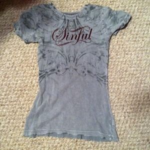 Sinful by Affliction top. Size M.