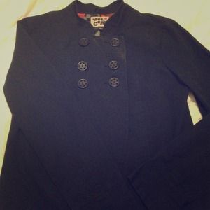 VOLCOM BLACK TRENCH-LIKE JACKET SIZE M