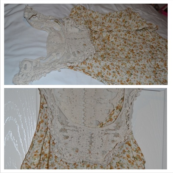 Cute cream floral top