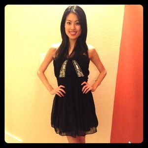 Greylin Jeweled Cocktail Dress