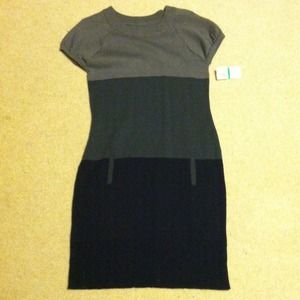 *BUNDLED* Color block sweater dress