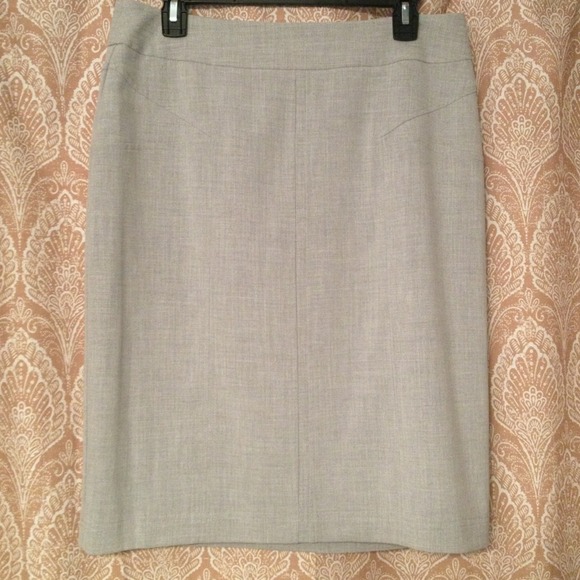 Gray Office Skirt