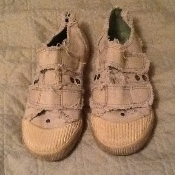Tan beach shoes