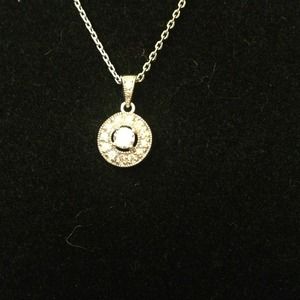 Silver cz necklace. Brand new, without tags. 16"