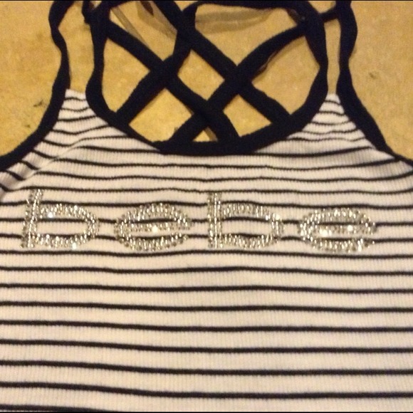 BEBE Criss Cross Tank Top - Picture 3 of 3