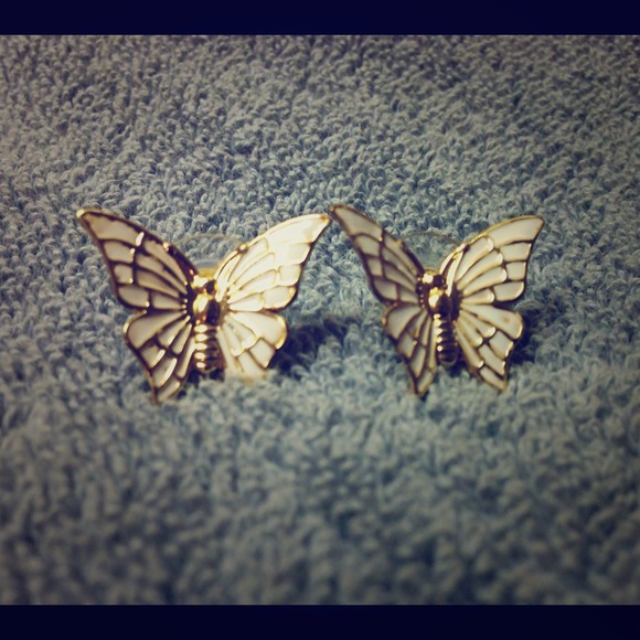 Butterfly & flower studs