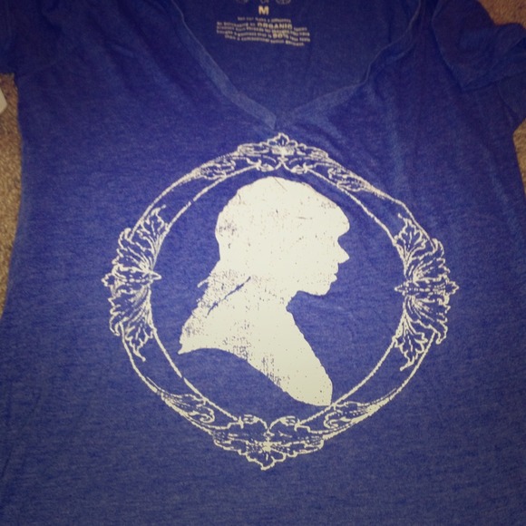 Blue long vneck