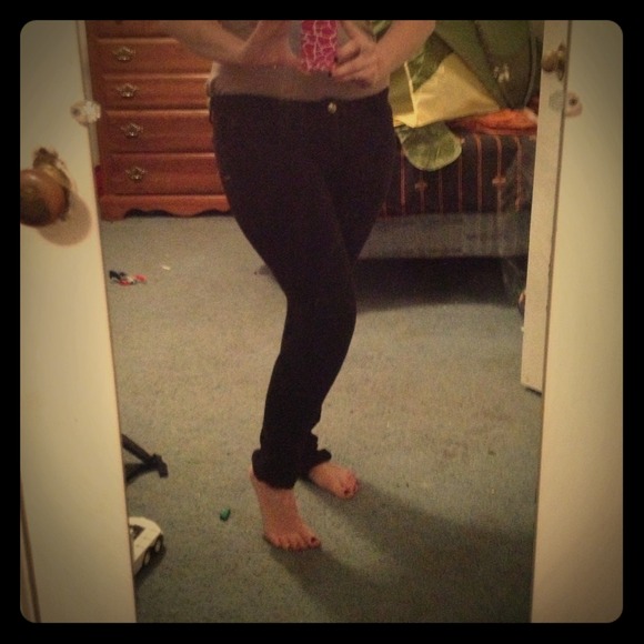 Black knit Jeggings !