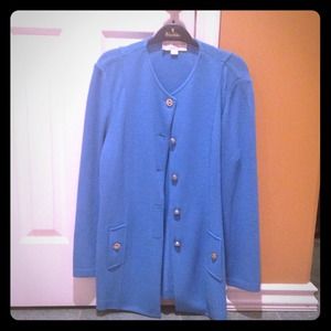 St. John sky blue blazer