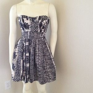 Black & White Tribal Skater Dress