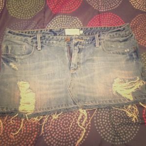 Abercrombie and fitch mini skirt.
