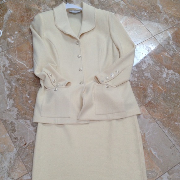 St. John cream suit