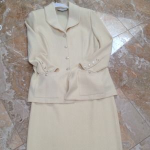 St. John cream suit