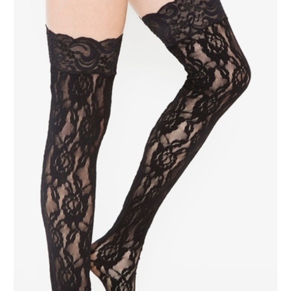 Nasty gal lace thigh highs