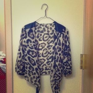 ⛔SOLD⛔ Cheetah print sheer top