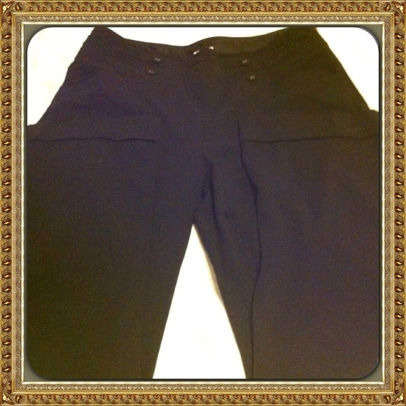 Black Flared Dress Pants