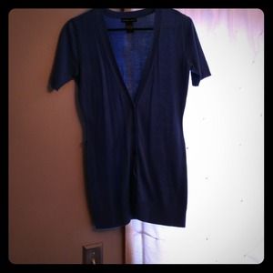 Short sleeved, blue cardigan from NY&Company
