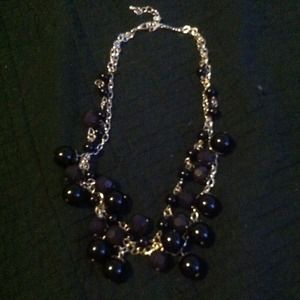Black beaded necklace