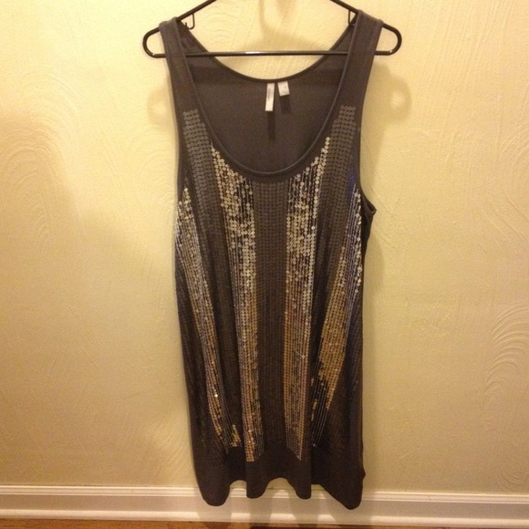 🔴 REDUCED🔴 Charcoal sequin tank dress