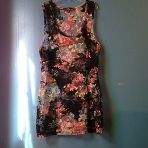 Floral Lace Tank Top.