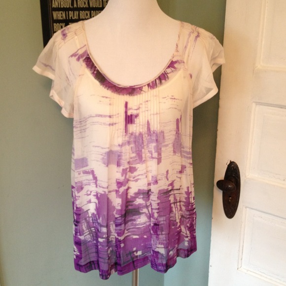 SOLD Banana Republic Watercolor Top