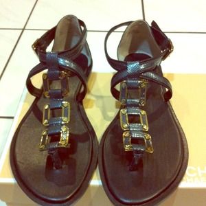 NWT Michael Kors leather strappy sandal