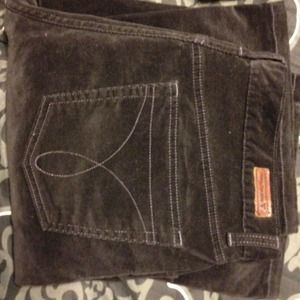 Plush Black Calvin Klein corduroy pants