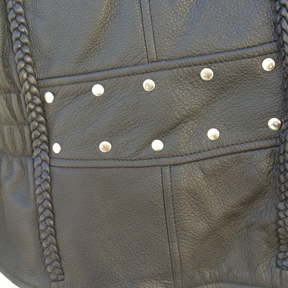 Motocycle leather braided and stud size xxs - Picture 4 of 4