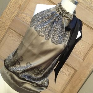 Fancy me fancy you ...{DEPT} tie neck blouse
