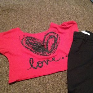 Red "love..." Shirt.