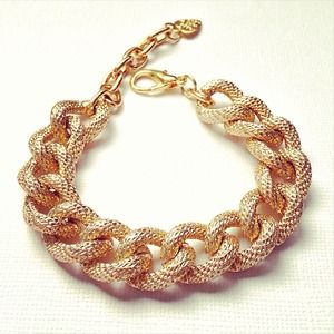 Chunky Faux Pave Chain Bracelet