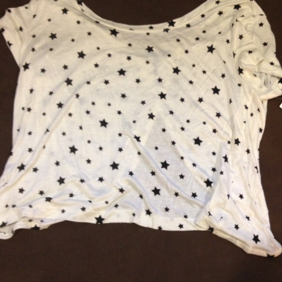 Black and White star loose shirt