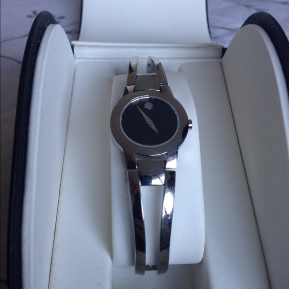 Movado Watch, Women's Stainless Steel Amorosa