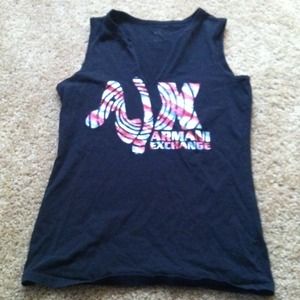 Bundle!!Black Armani exchange top and sweater.