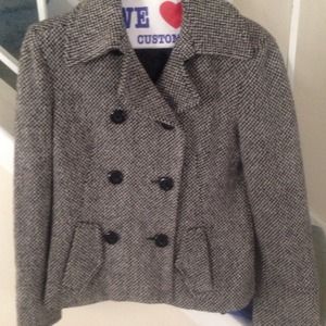 Like New Tweed Peacoat Sz S