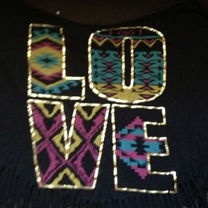Very Cute fringe love shirt!